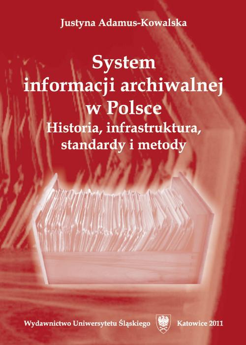 The cover of the book titled: System informacji archiwalnej w Polsce