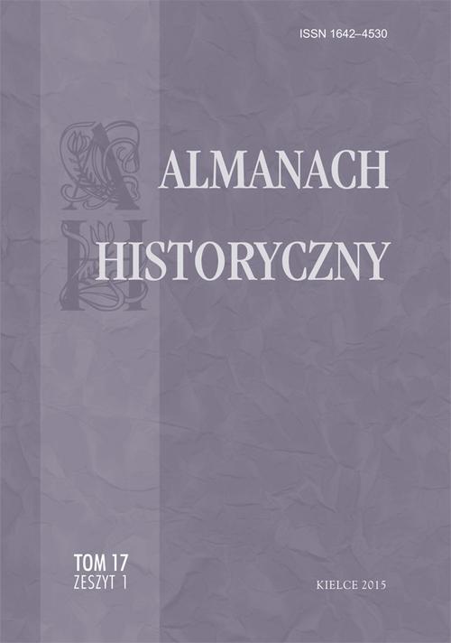 Okładka książki o tytule: Almanach Historyczny, t. 17, z. 1