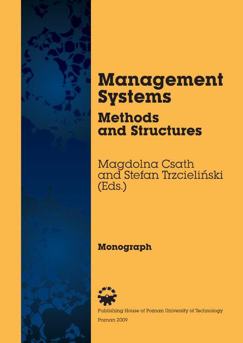 Okładka książki o tytule: Management Systems. Methods and Structures