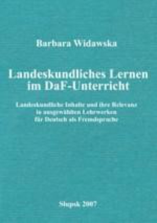 Обкладинка книги з назвою:Landeskundliches Lernen im DaF-Unterricht