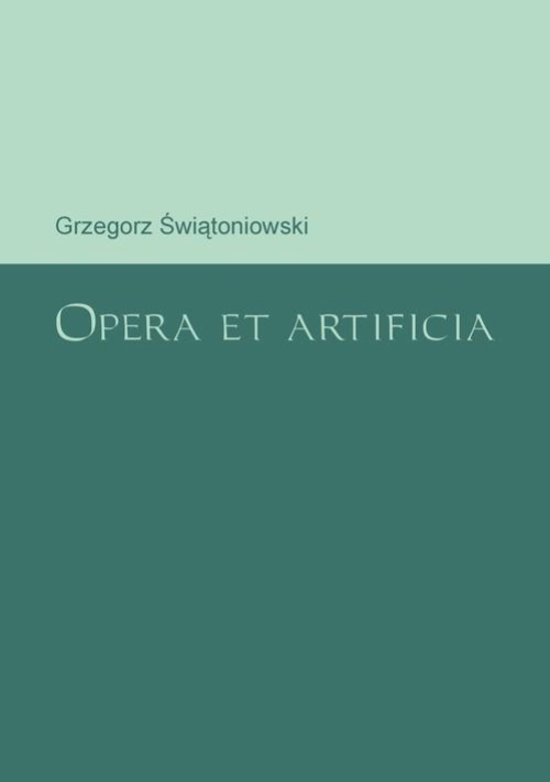 Okładka:Opera et artificia 