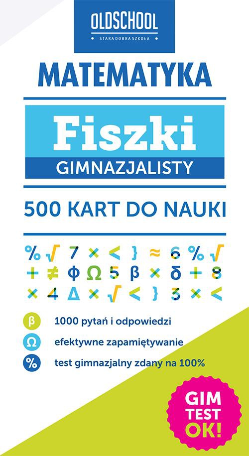 Okładka:Matematyka Fiszki gimnazjalisty 