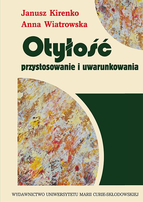 The cover of the book titled: Otyłość. Przystosowanie i uwarunkowania