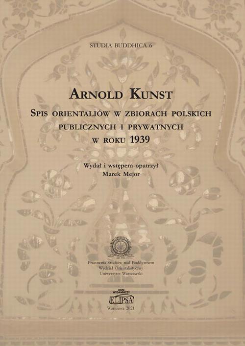 Okładka książki o tytule: Spis orientaliów w zbiorach polskich publicznych i prywatnych w roku 1939