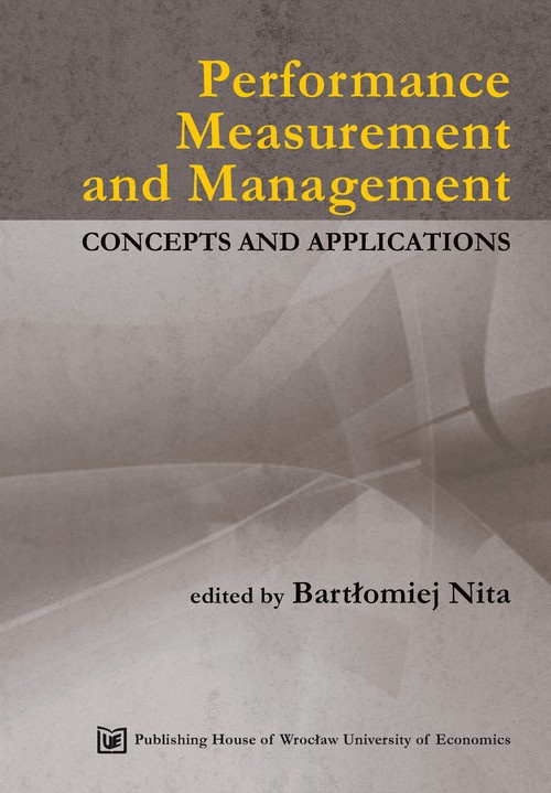 Okładka książki o tytule: Performance Measurement and Management. Concepts and applications