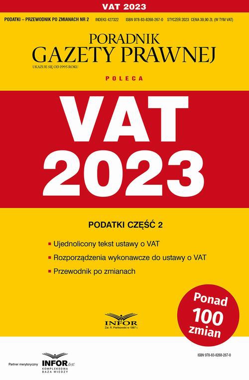 The cover of the book titled: VAT 2023