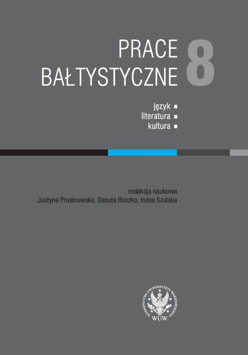 Okładka książki o tytule: Prace Bałtystyczne. Tom 8