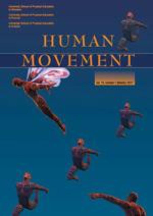 Обложка книги под заглавием:Human Movement, 12(1) 2011