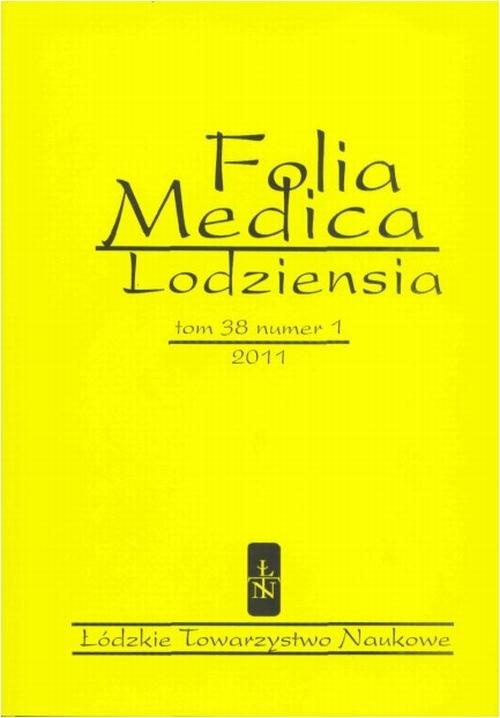 Okładka książki o tytule: Folia Medica Lodziensia t. 38 z. 1/2011