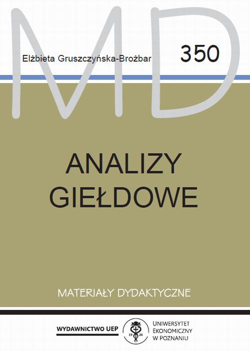 The cover of the book titled: Analizy giełdowe