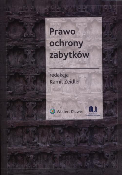 Обложка книги под заглавием:Prawo ochrony zabytków