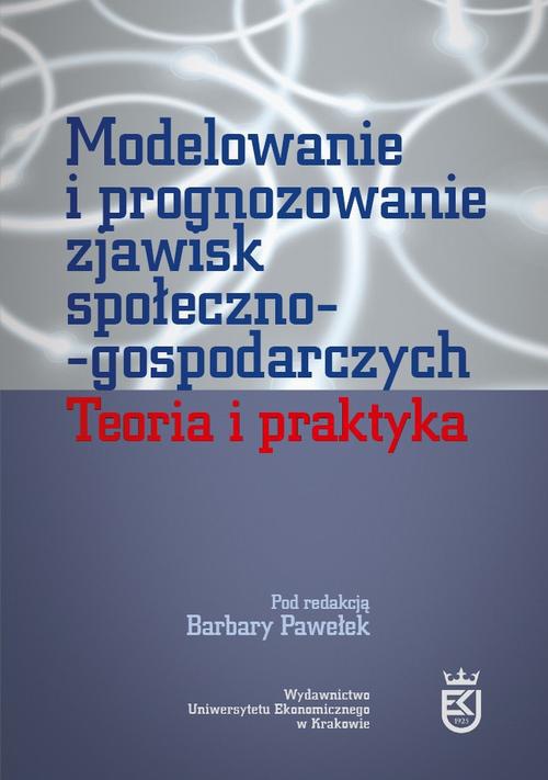 Обложка книги под заглавием:Modelowanie i prognozowanie zjawisk społeczno-gospodarczych