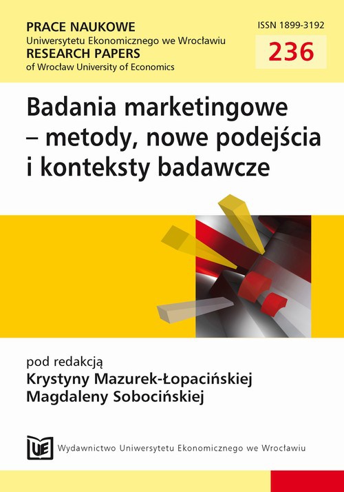 The cover of the book titled: Badania marketingowe-metody, nowe podejścia i konteksty badawcze