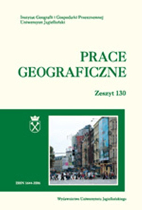 Okładka książki o tytule: Prace Geograficzne vol 130 (2012)