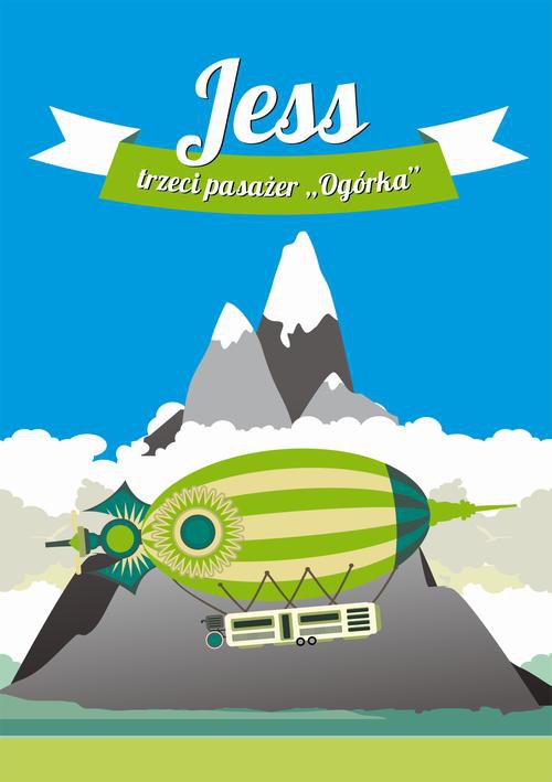Обкладинка книги з назвою:Jess, trzeci pasażer "Ogórka"