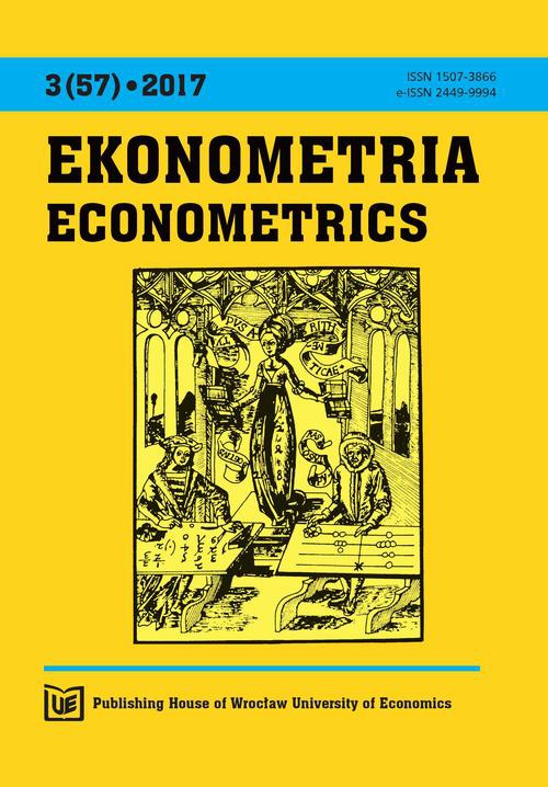 Okładka książki o tytule: Ekonometria 3(57) 2017