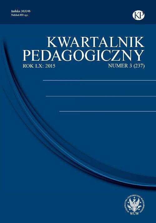 Okładka książki o tytule: Kwartalnik Pedagogiczny 2015/3 (237)