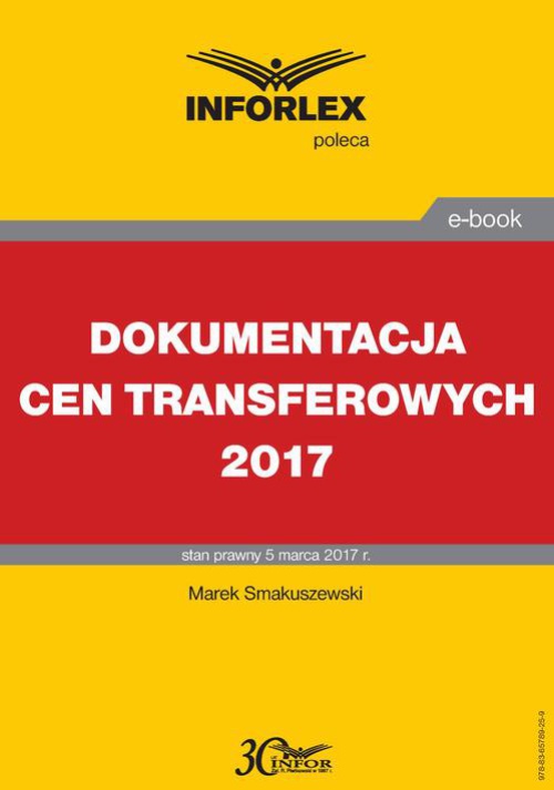 Okładka książki o tytule: DOKUMENTACJA CEN TRANSFEROWYCH 2017