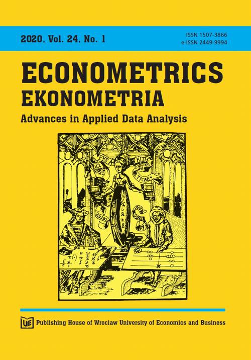 The cover of the book titled: Ekonometria 24/1