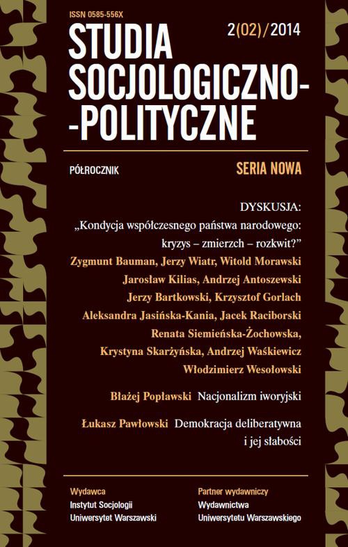 Okładka książki o tytule: Studia Socjologiczno-Polityczne 2014/2 (2)