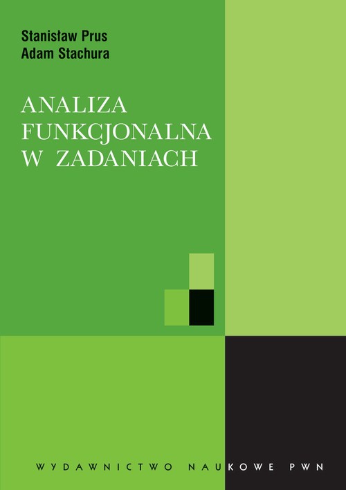 Обложка книги под заглавием:Analiza funkcjonalna w zadaniach