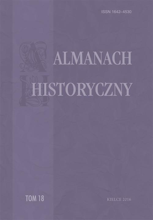 Okładka książki o tytule: Almanach Historyczny, t. 18