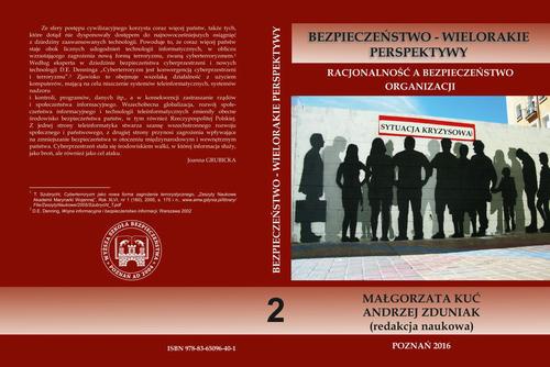 Okładka książki o tytule: Racjonalność a bezpieczeństwo organizacji tom 2.
