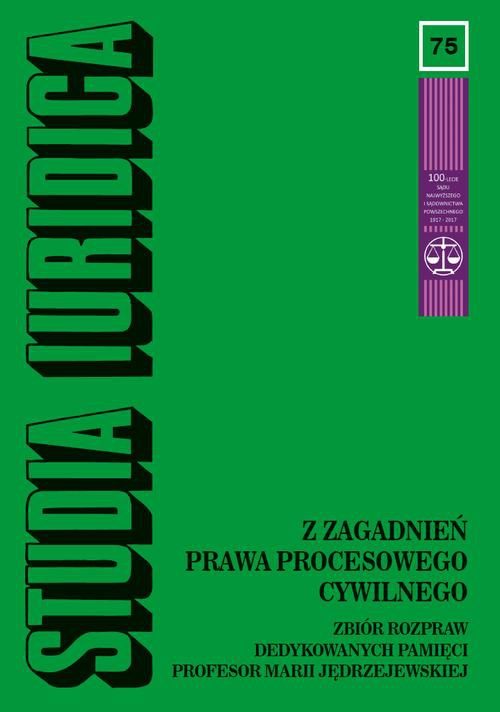 Okładka książki o tytule: Studia Iuridica, nr 75