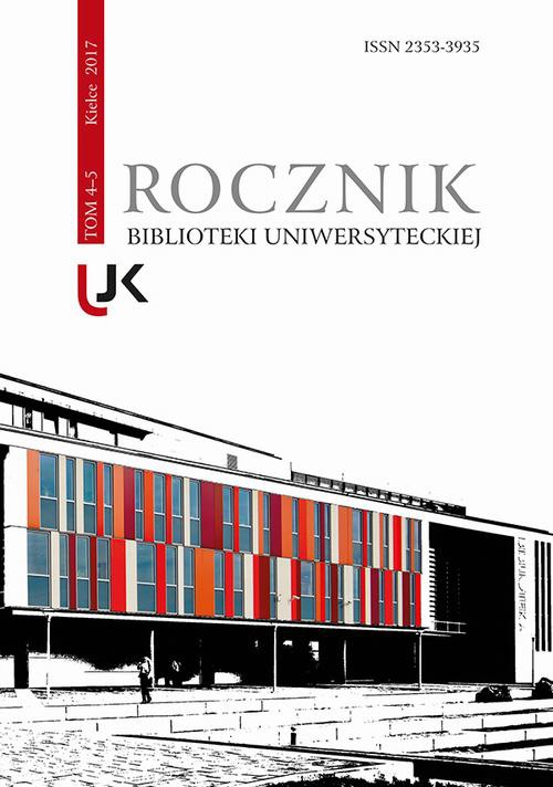 Okładka książki o tytule: Rocznik Biblioteki Uniwersyteckiej, T. 4-5
