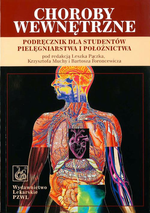 Обложка книги под заглавием:Choroby wewnętrzne. Podręcznik dla studentów pielęgniarstwa i położnictwa