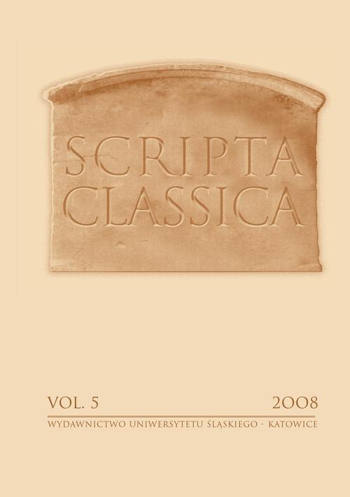Okładka książki o tytule: Scripta Classica. Vol. 5