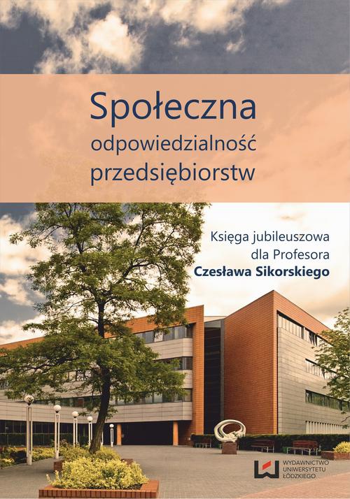Обкладинка книги з назвою:Społeczna odpowiedzialność przedsiębiorstw
