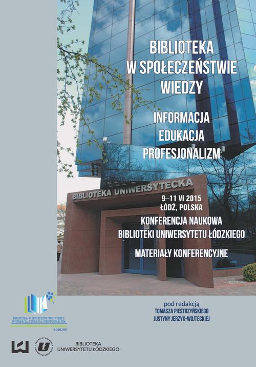 The cover of the book titled: Biblioteka w społeczeństwie wiedzy