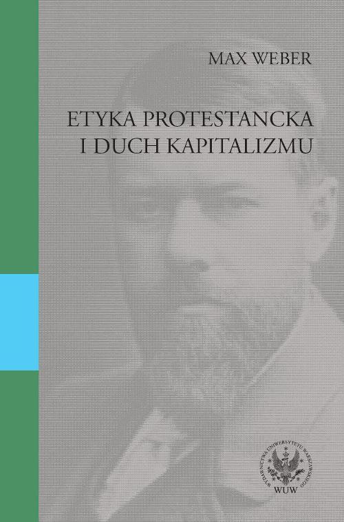 Обложка книги под заглавием:Etyka protestancka i duch kapitalizmu