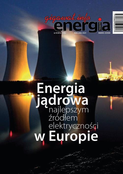 Okładka książki o tytule: Energia Gigawat nr 9/2016