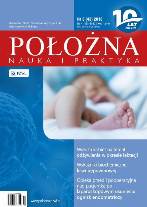Okładka książki o tytule: Położna. Nauka i praktyka 3/2018