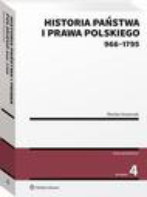Okładka:Historia państwa i prawa polskiego (966-1795) 