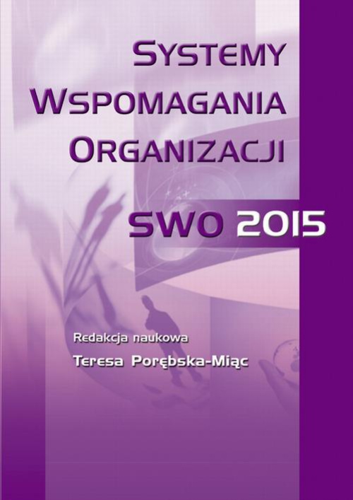 Обложка книги под заглавием:Systemy wspomagania organizacji SWO'15