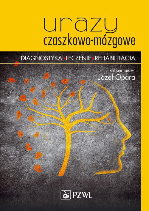 Обложка книги под заглавием:Urazy czaszkowo-mózgowe