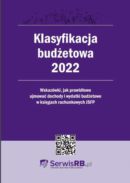 Обложка книги под заглавием:Klasyfikacja budżetowa 2022