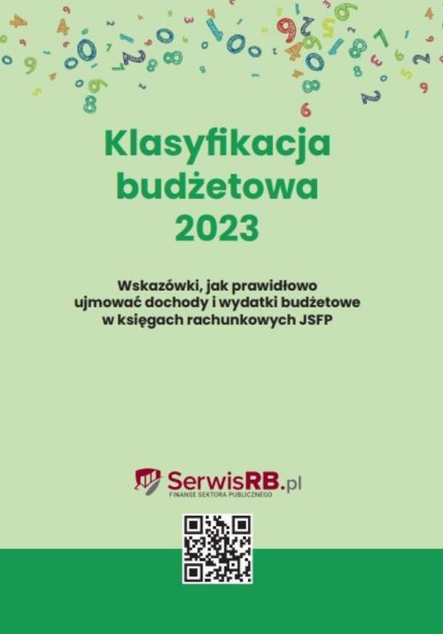 The cover of the book titled: Klasyfikacja budżetowa 2023