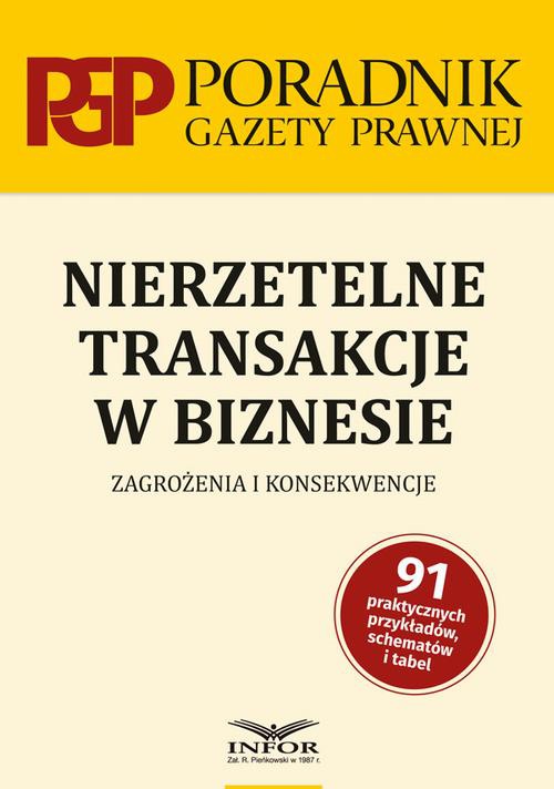 The cover of the book titled: Nierzetelne transakcje w biznesie