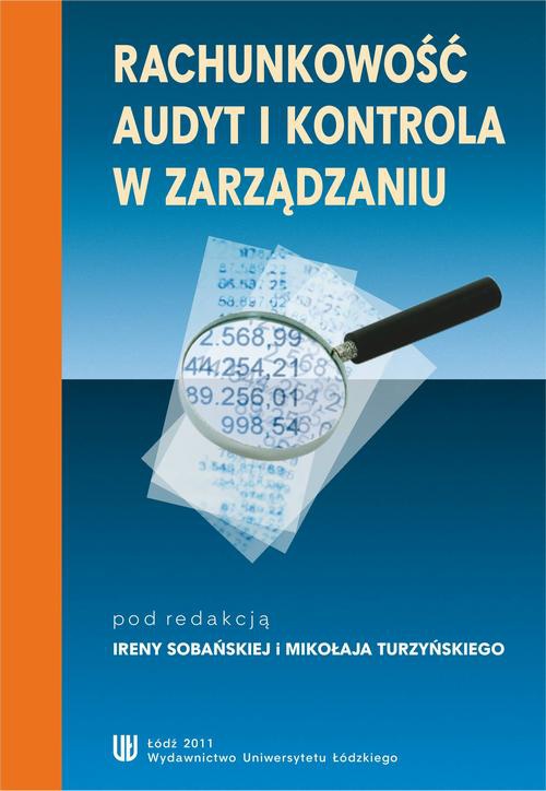 The cover of the book titled: Rachunkowość, audyt i kontrola w zarządzaniu