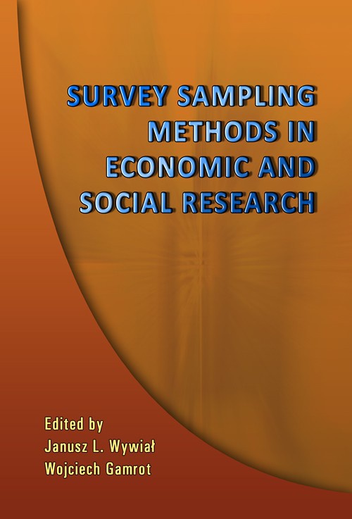 Okładka książki o tytule: Survey sampling methods in economic and social research