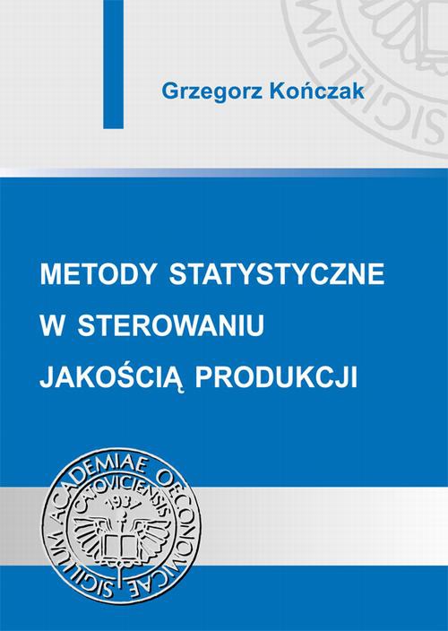 Обложка книги под заглавием:Metody statystyczne w sterowaniu jakością produkcji