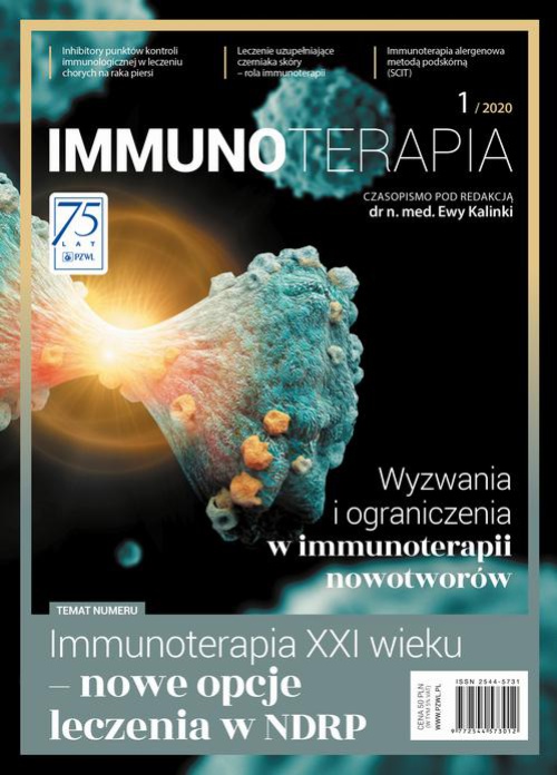 Okładka książki o tytule: Immunoterapia 1/2020