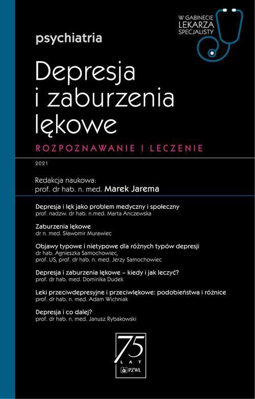 The cover of the book titled: W gabinecie lekarza specjalisty. Psychiatria. Depresja i zaburzenia lękowe