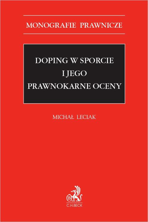 Okładka:Doping w sporcie i jego prawnokarne oceny 
