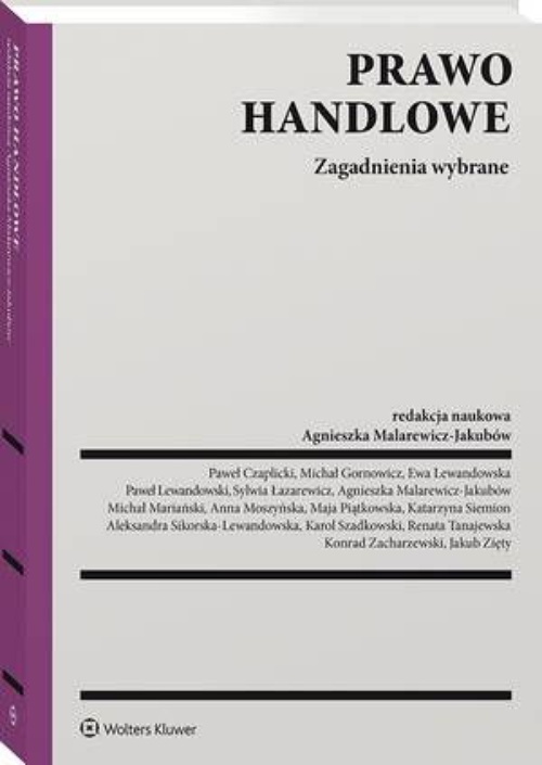 The cover of the book titled: Prawo handlowe. Zagadnienia wybrane
