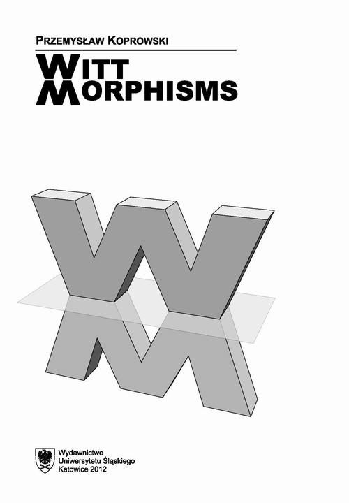 Okładka książki o tytule: Witt morphisms